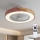 Brilagi - aptumšojams LED griestu gaismeklis ar ventilatoru LED/38W/230V 3000-6500K 3000-6500K diam. 50 cm rozā/ozols + ar tālvadības pulti
