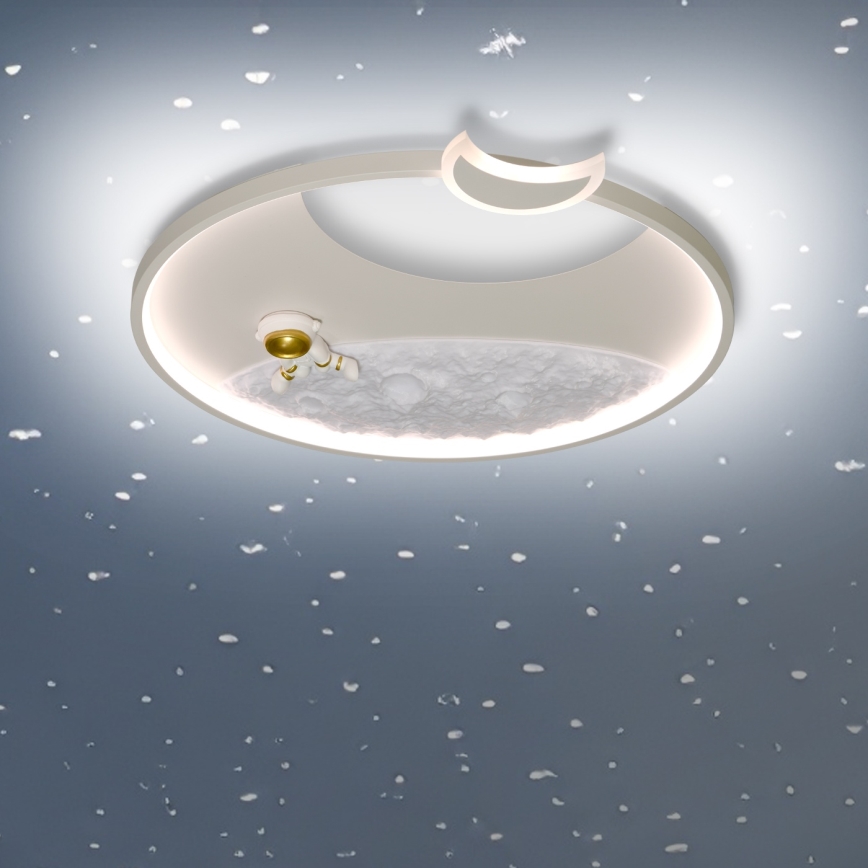 Brilagi - aptumšojams LED griestu gaismeklis ASTRO LED/20W/230V Ø 50 cm 3000-6000K astronaut + tālvadības pults