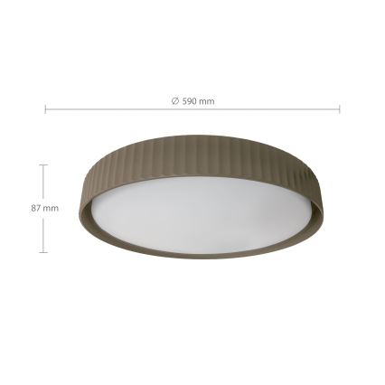 Brilagi - LUCIA LED dimējams griestu gaismeklis LED/60W/230V 3000-6500K Ø 59 cm taupe + tālvadības pults