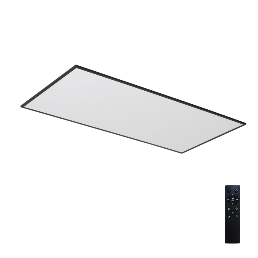 Brilagi - LED regulējams griestu gaismeklis SLIMFRAME LED/80W/230V 120x60 cm 3000-6000K melns + tālvadības pults
