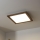 Brilagi - aptumšojams LED griestu gaismeklis SLIMFRAME WOOD LED/36W/230V 49,5x49,5 cm 3000-6000K tumši brūns + tālvadības pults