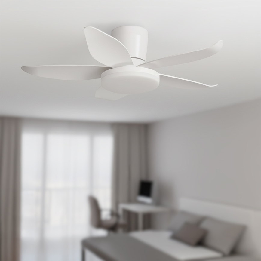 Brilagi - LED dimmējams griestu ventilators LED/32W/230V diametrs 95 cm balts + ar tālvadības pulti