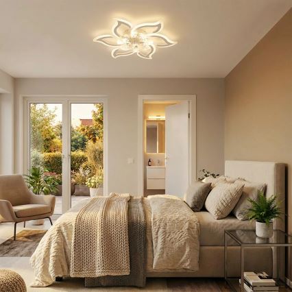 Brilagi - aptumšojams LED griestu ventilators LED/34W/230V Ø 83 cm balts + tālvadība