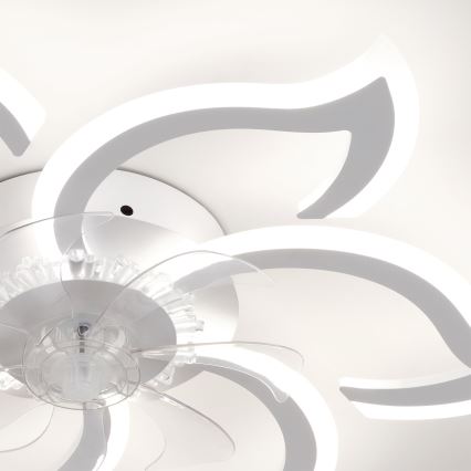 Brilagi - aptumšojams LED griestu ventilators LED/34W/230V Ø 83 cm balts + tālvadība