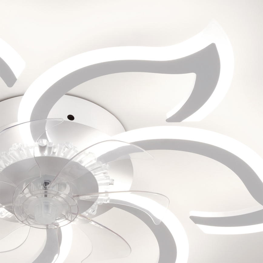 Brilagi - aptumšojams LED griestu ventilators LED/34W/230V Ø 83 cm balts + tālvadība