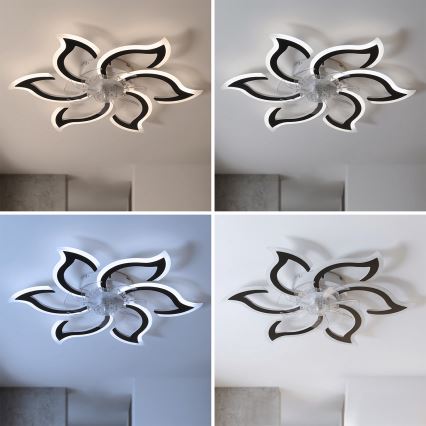 Brilagi - Griestu ventilators ar dimējamu LED apgaismojumu LED/34W/230V Ø83 cm melns + tālvadība