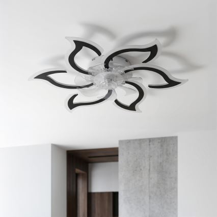 Brilagi - Griestu ventilators ar dimējamu LED apgaismojumu LED/34W/230V Ø83 cm melns + tālvadība