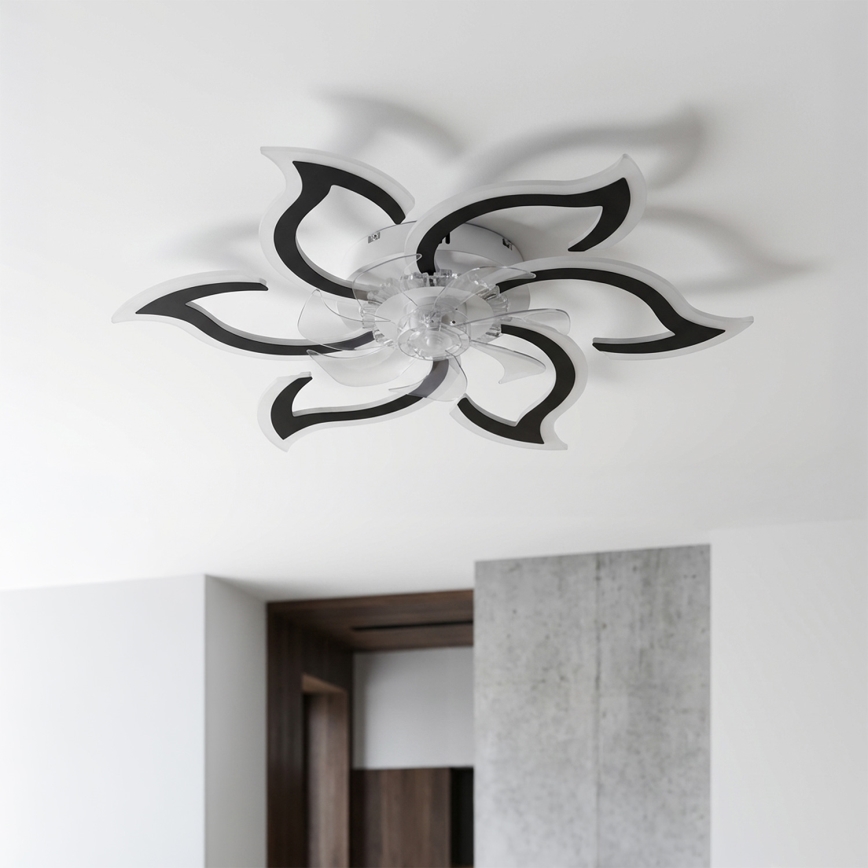 Brilagi - Griestu ventilators ar dimējamu LED apgaismojumu LED/34W/230V Ø83 cm melns + tālvadība