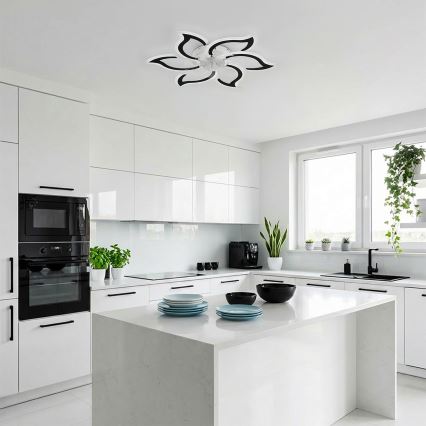 Brilagi - Griestu ventilators ar dimējamu LED apgaismojumu LED/34W/230V Ø83 cm melns + tālvadība