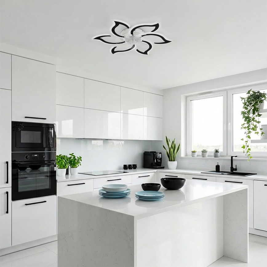 Brilagi - Griestu ventilators ar dimējamu LED apgaismojumu LED/34W/230V Ø83 cm melns + tālvadība