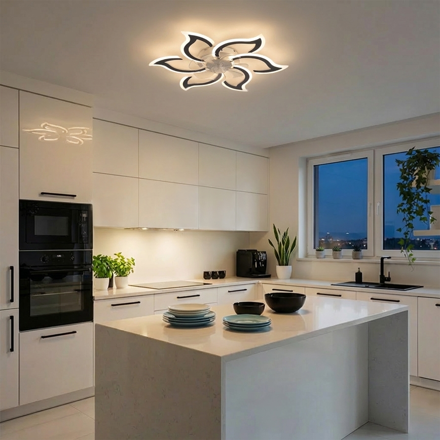 Brilagi - Griestu ventilators ar dimējamu LED apgaismojumu LED/34W/230V Ø83 cm melns + tālvadība