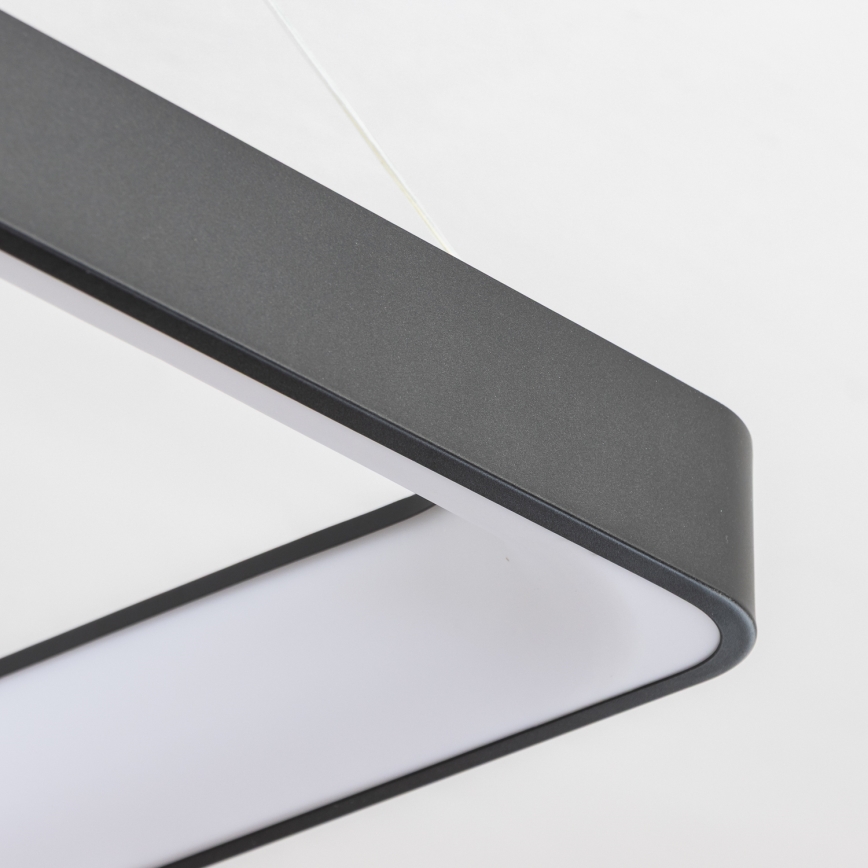 Brilagi - LED aptumšojama lustra uz troses FALCON II LED/125W/230V 3000-6500K 60x60 cm melna + tālvadības pults