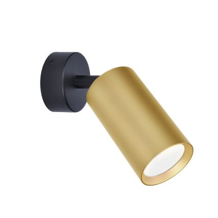 Brilagi - LED RGBW regulējams virziena gaismeklis SELE GOLDEN 1xGU10/4,8W/230V 3000K melns/zeltains + tālvadības pults