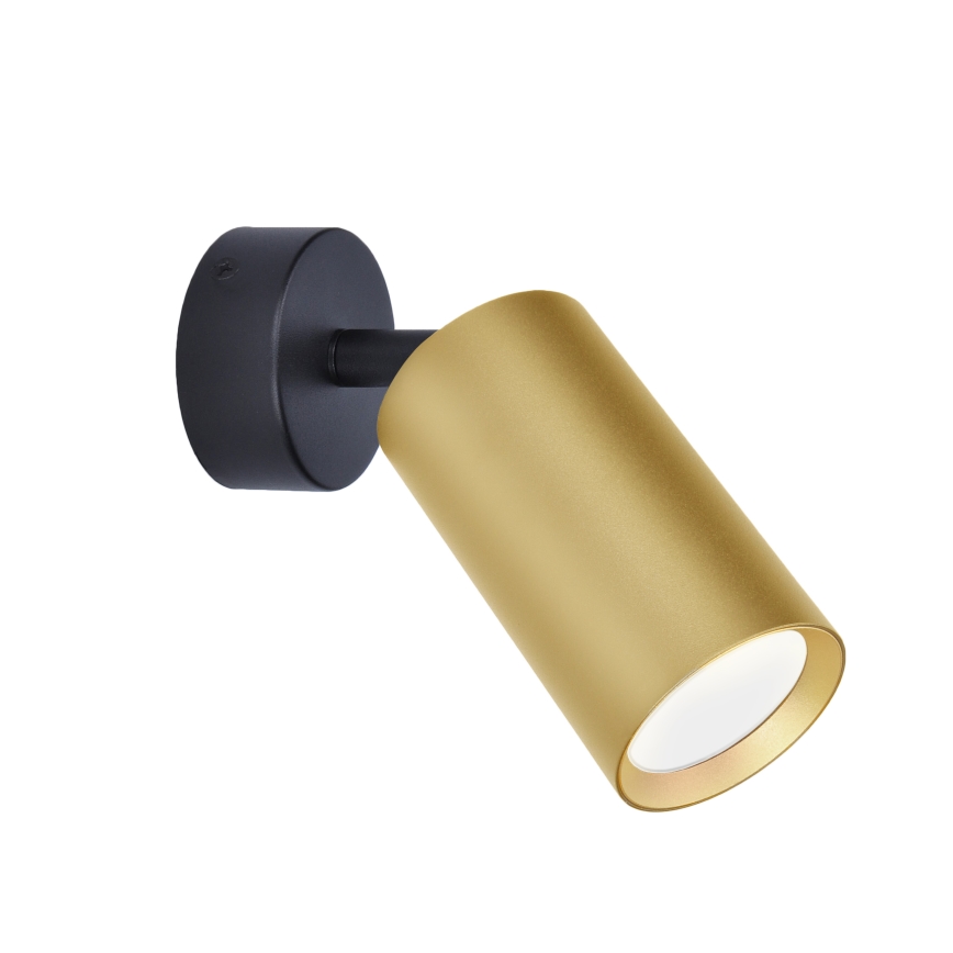 Brilagi - LED RGBW regulējams virziena gaismeklis SELE GOLDEN 1xGU10/4,8W/230V 3000K melns/zeltains + tālvadības pults