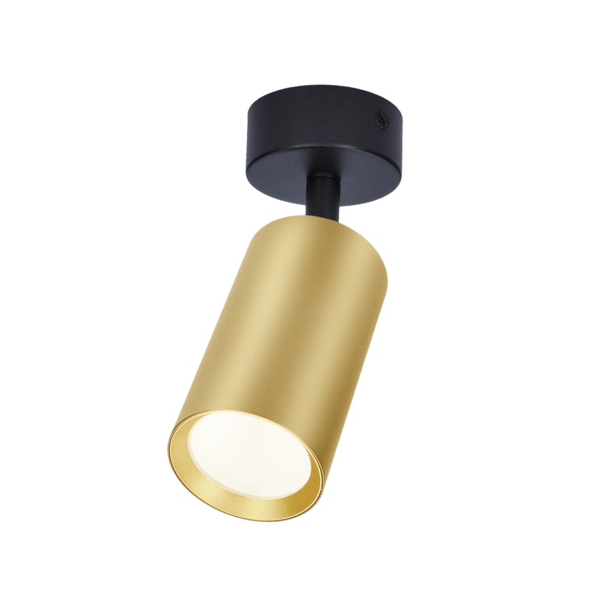 Brilagi - LED RGBW regulējams virziena gaismeklis SELE GOLDEN 1xGU10/4,8W/230V 3000K melns/zeltains + tālvadības pults