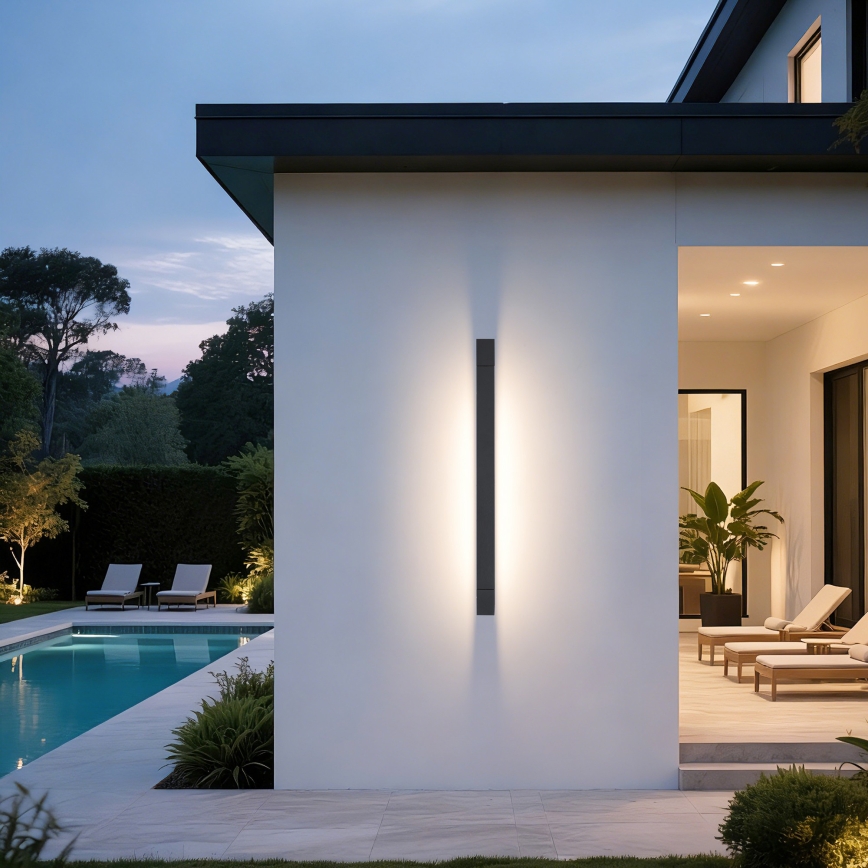 Brilagi - LED vannas istabas spoguļa apgaismojums AQUA LINE LED/24W/230V 90 cm IP44 antracīts CRI 90