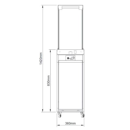 Brilagi - Āra gāzes kamīns FLARO GAS 142x36 cm 8kW 1xAAA melns + aizsargpārsegs