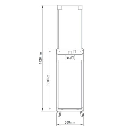 Brilagi - Āra gāzes kamīns FLARO GAS 142x36 cm 8kW 1xAAA pelēks + aizsargpārsegs