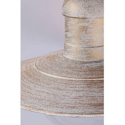 Brilagi - Āra griestu gaismeklis MOLDE 1xE27/60W IP44 balts/patina