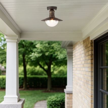 Brilagi - Āra griestu gaismeklis MOLDE 1xE27/60W IP44 bronza/patina