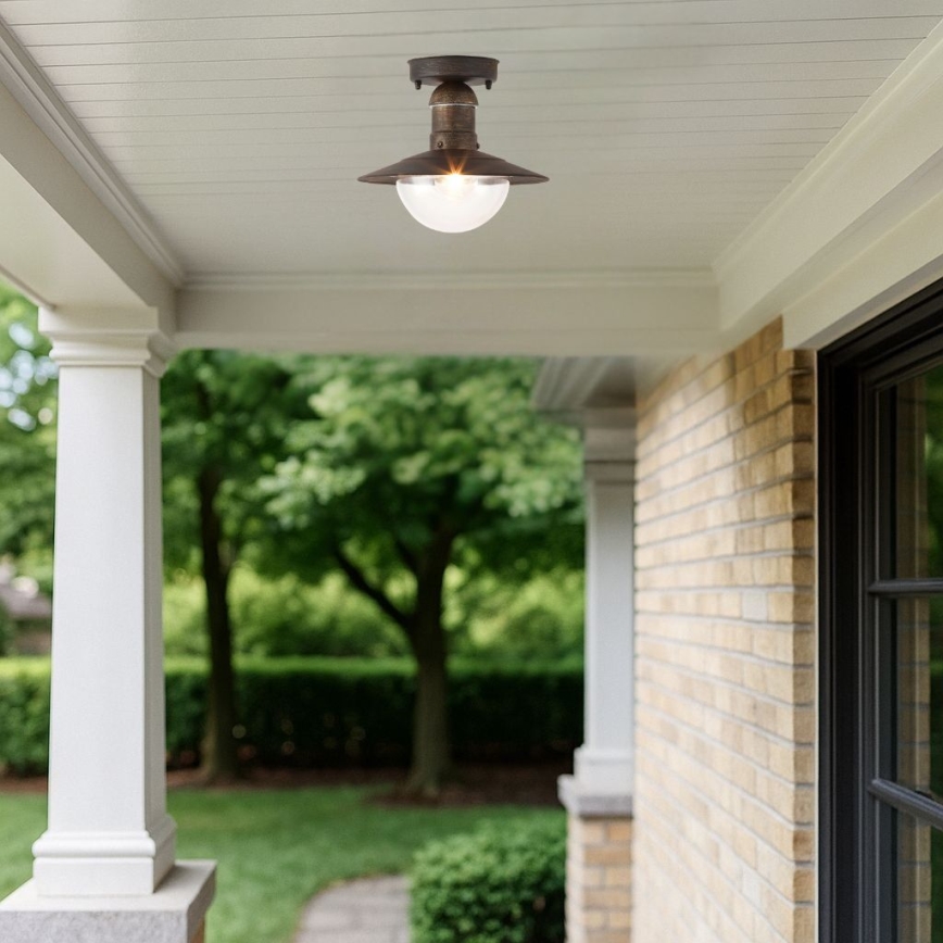 Brilagi - Āra griestu gaismeklis MOLDE 1xE27/60W IP44 bronza/patina