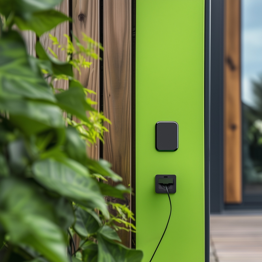 Brilagi - āra iebūvējamā grīdas kontaktligzda IP55, melna, taisnstūrveida