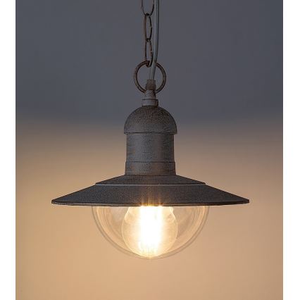 Brilagi - Āra karājamais gaismeklis MOLDE 1xE27/60W IP44 balta/patina