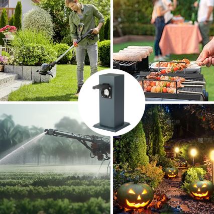 Brilagi - Āra kontakligdzdu kolonna PILLAR 1Z 230V IP44 antracīta