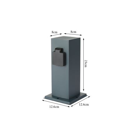 Brilagi - Āra kontakligdzdu kolonna PILLAR 1Z 230V IP44 antracīta