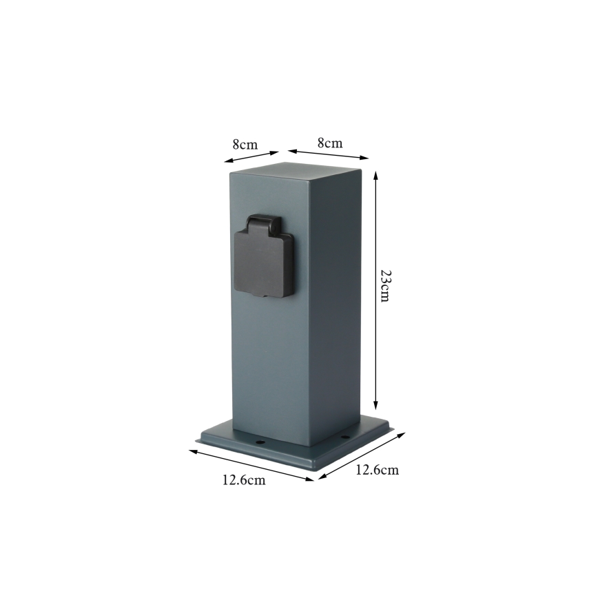 Brilagi - Āra kontakligdzdu kolonna PILLAR 1Z 230V IP44 antracīta