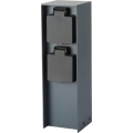 Brilagi - Āra kontakligdzdu kolonna PILLAR 2Z SCHUKO 230V IP44 antracīta