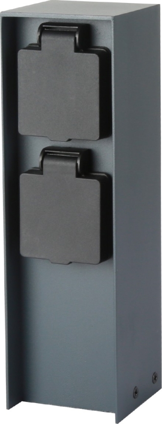 Brilagi - Āra kontakligdzdu kolonna PILLAR 2Z SCHUKO 230V IP44 antracīta
