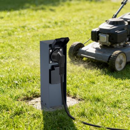 BRILAGI - Āra kontakligdzdu kolonna PILLAR 2Z SCHUKO 230V IP44 antracīta