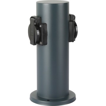 Brilagi - Āra kontakligdzdu kolonna PILLAR 2Z SCHUKO 230V IP44 antracīta