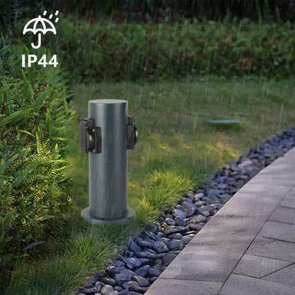 Brilagi - Āra kontakligdzdu kolonna PILLAR 2Z SCHUKO 230V IP44 antracīta