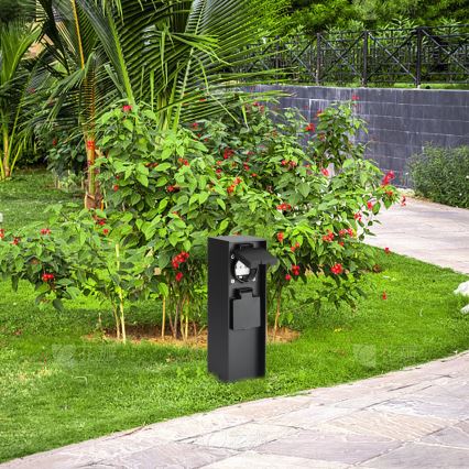 Brilagi - Āra kontakligdzdu kolonna PILLAR 2Z SCHUKO 230V IP44 melna