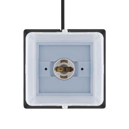 Brilagi - Āra lampa ar 2 SCHUKO kontaktligzdām 1xE14/15W/230V IP44 melna