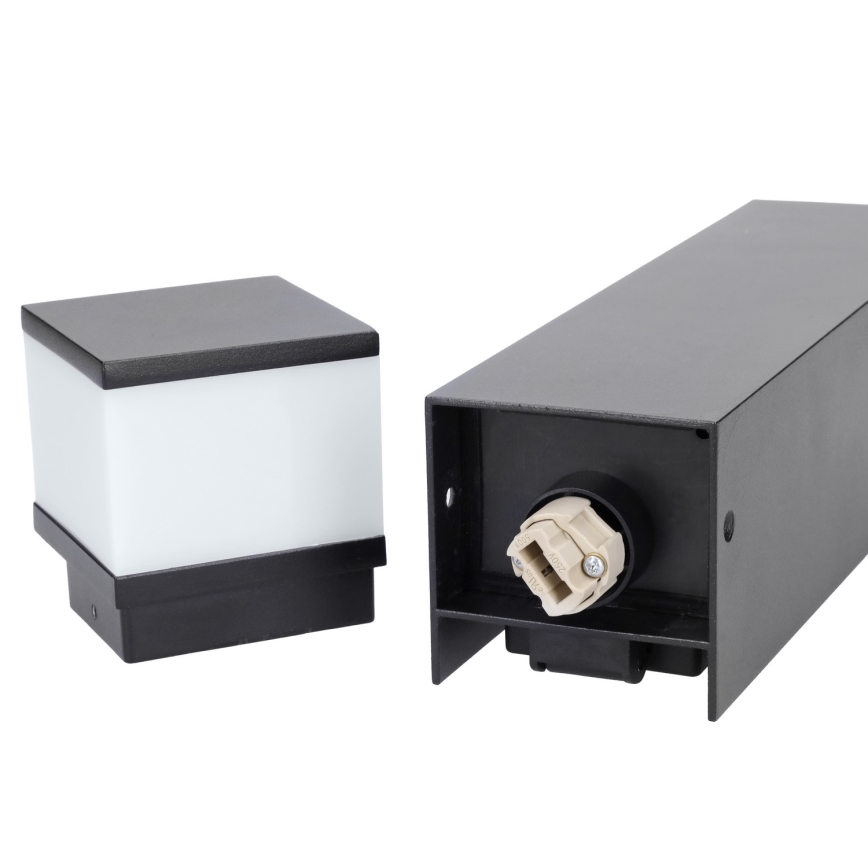 Brilagi - Āra lampa ar 2 SCHUKO kontaktligzdām 1xG9/11W/230V IP44 melna