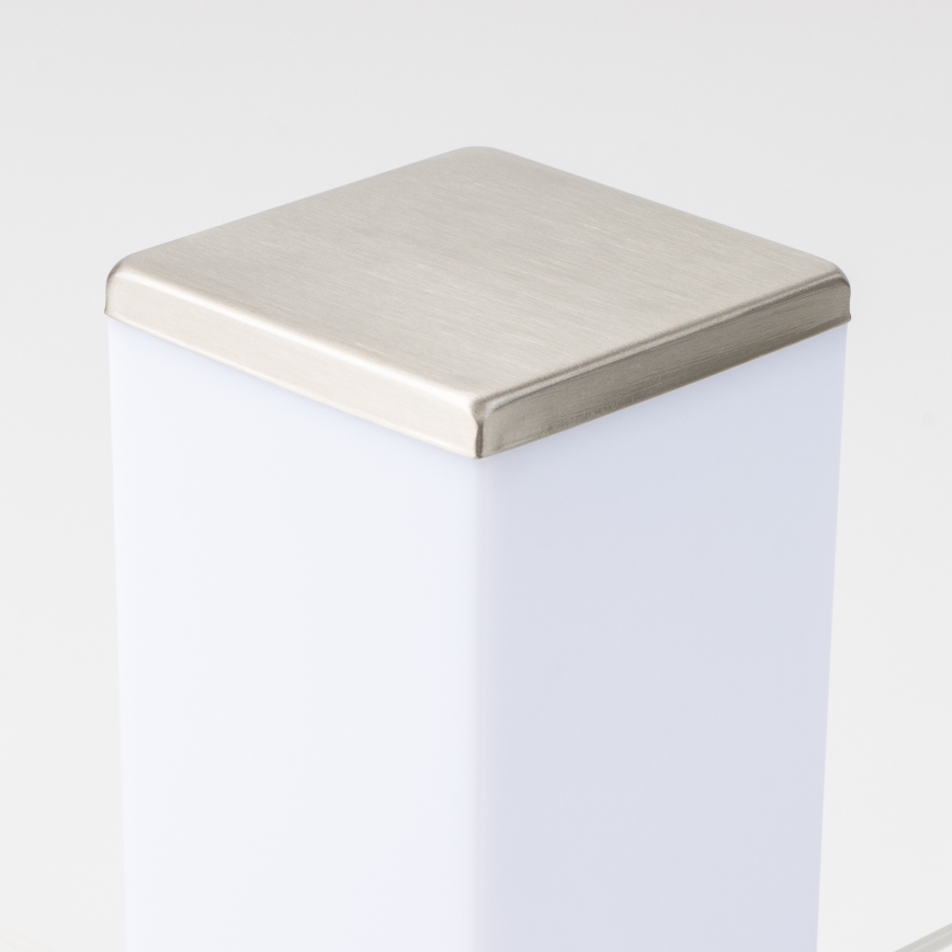 Brilagi - Āra lampa ar 2 SCHUKO kontaktligzdām NOVA 1xE27/15W/230V 40 cm IP44 matēts hroms