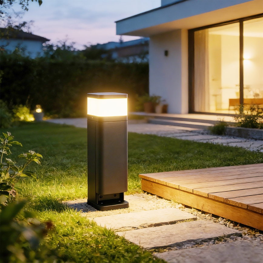 Brilagi - āra lampa ar 2 SCHUKO kontaktligzdām PILLAR 1xG9/11W/230V IP44 antracīts