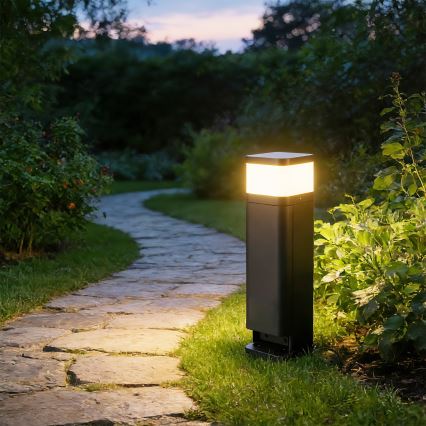 Brilagi - āra lampa ar 2 SCHUKO kontaktligzdām PILLAR 1xG9/11W/230V IP44 antracīts