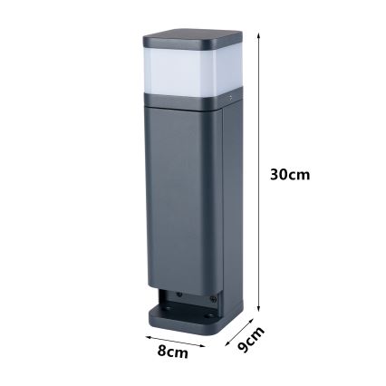 Brilagi - āra lampa ar 2 SCHUKO kontaktligzdām PILLAR 1xG9/11W/230V IP44 antracīts
