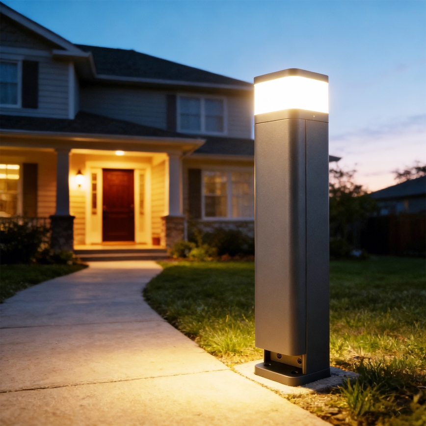 Brilagi - Āra lampa ar 2 SCHUKO kontaktligzdām PILLAR 1xG9/11W/230V IP44 antracīts