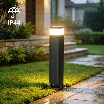 BRILAGI - Āra lampa ar 2 SCHUKO kontaktligzdām PILLAR 1xG9/11W/230V IP44 melna