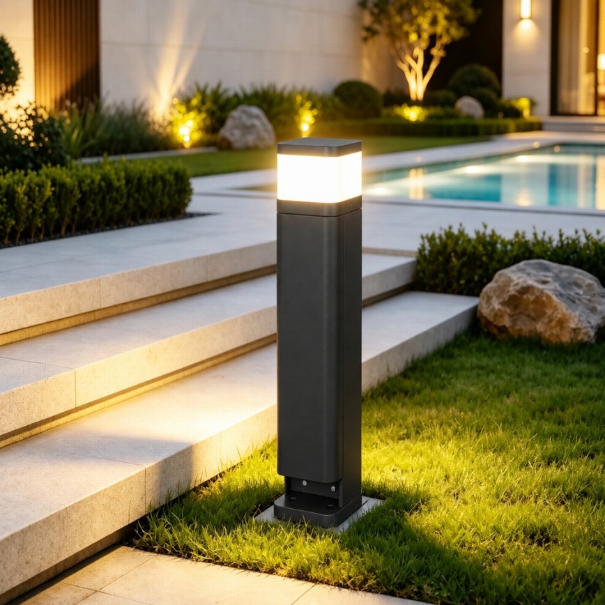 BRILAGI - Āra lampa ar 2 SCHUKO kontaktligzdām PILLAR 1xG9/11W/230V IP44 melna