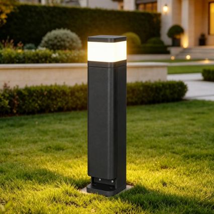 BRILAGI - Āra lampa ar 2 SCHUKO kontaktligzdām PILLAR 1xG9/11W/230V IP44 melna