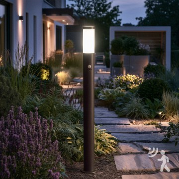 BRILAGI - āra lampa ar kustības sensoru ELIA 1xE27/20W/230V IP44 100 cm antracīts