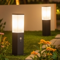 Brilagi - Āra lampa ar kustības sensoru NOVA 1xE27/15W/230V 40 cm IP44 antracīts