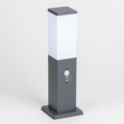 Brilagi - Āra lampa ar kustības sensoru NOVA 1xE27/15W/230V 40 cm IP44 antracīts