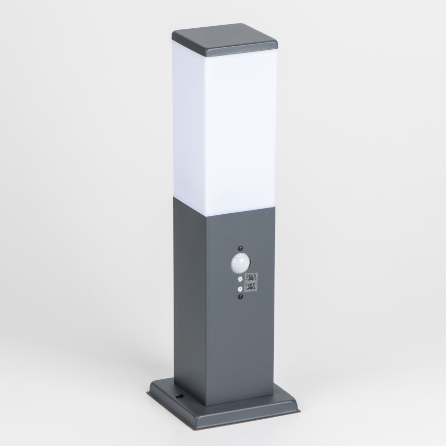 Brilagi - Āra lampa ar kustības sensoru NOVA 1xE27/15W/230V 40 cm IP44 antracīts